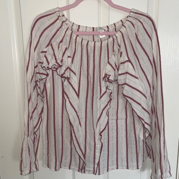 Intropia Striped Ruffled Blouse - Picture 3 of 7